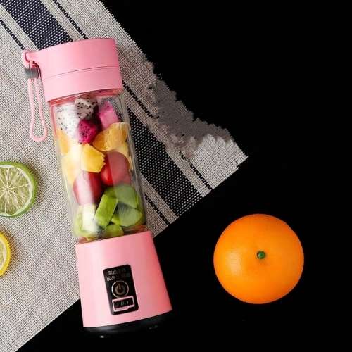 Rechargeable Double Blade Fruit Blender Smoothie Maker With USB Port