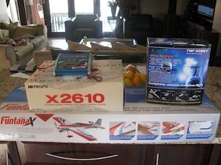 Mini Funtana X RC Plane-JR Radio - Swallow charger.