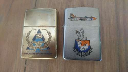 Zippo set of 2 Numbered Airforce Lighters