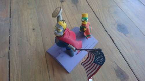 Simpsons Bart and Homer Diorama