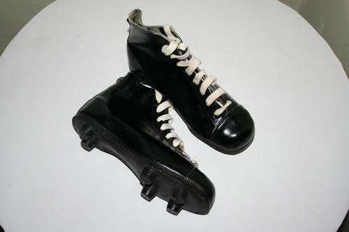 BRAND NEW VERY SCARCE AND OLD 1956-1958 PAIR OF LEATHER STUD RUGBY BOOTS