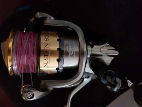 Shimano SUSTAIN 8000 FE reel.