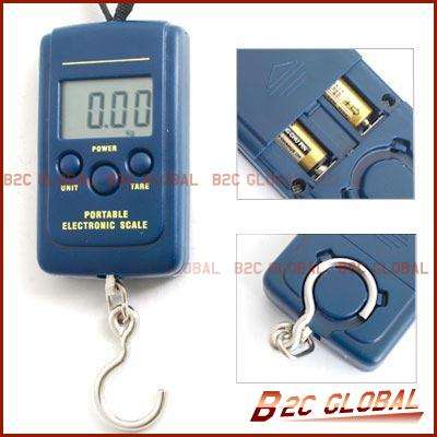 40KG Digital Luggage Fish Hook Hanging Weighing Scale