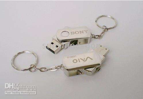 Real 4GB SONY flash memory drives USB 2.0 storage metal rotating shell