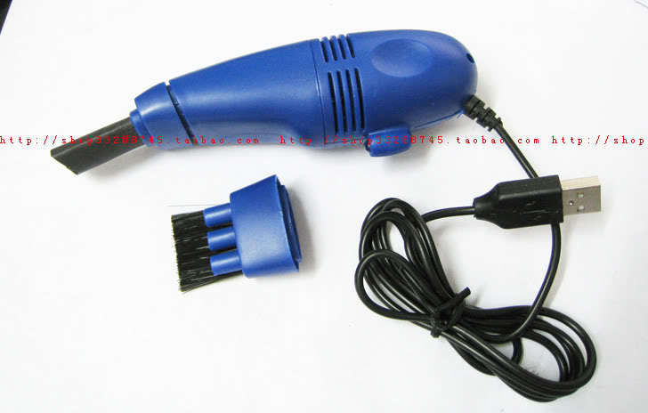 BLACK USB MINI VACUUM KEYBOARD CLEANER for PC LAPTOP COMPUTER