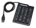 Manhattan Numeric Keypad 19Key;USB;Ultra Slim and Lightweight