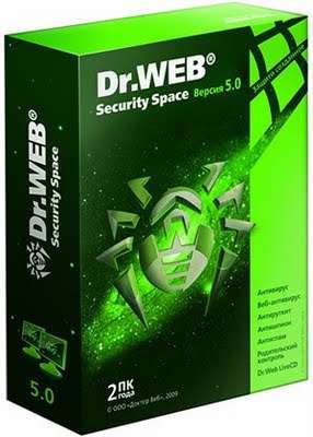 Dr.Web Security Space 5.0 6.0, 1year 1user 1y 1pc full 365 days