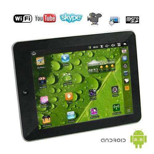 New 8 Inch Touchscreen Tablet Laptop with WiFi and Google Android 2.2 OS!!FREE SHIPPING!!