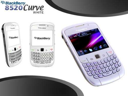 WHITE BLACKBERRY CURVE 8520 - IN THE BOX