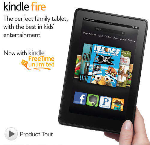 Kindle Fire 7" LCD Display, Wi-Fi, 8GB