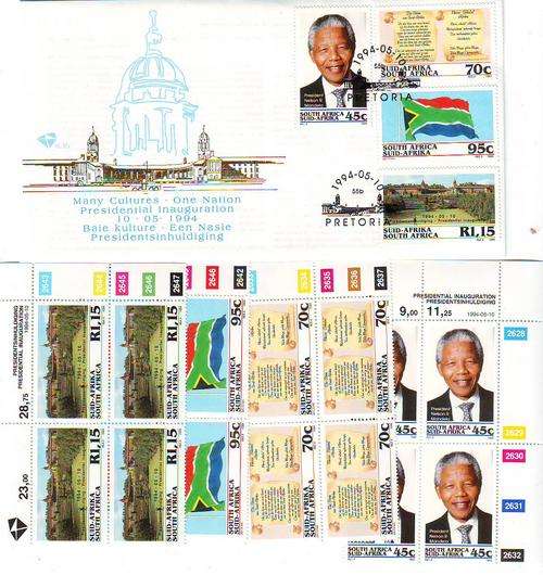 RSA FDC 6.3b  PRESIDENTIAL INAUGURATION 1994 :: Plus Full Set of Control Blocks (MUM)