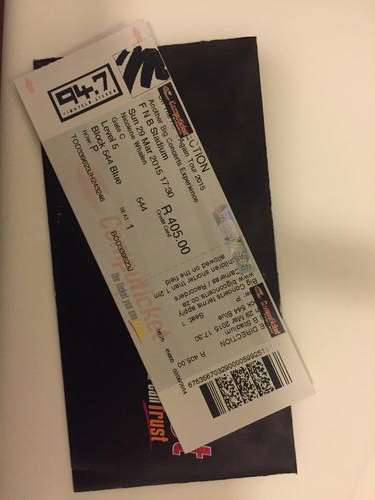 2 x One Direction Tickets R1000 Sunday 29March Johannesburg