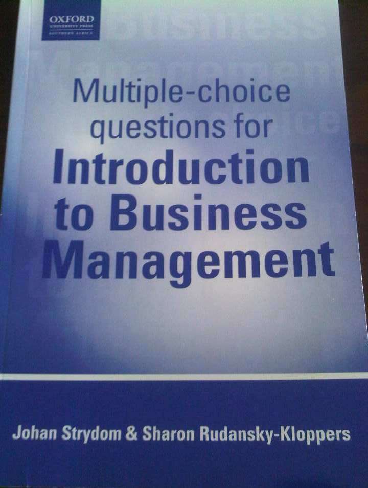 Multichoice questions for introduction to business management (Oxford)