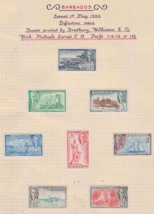 BARBADOS 1930  HINGED MINT