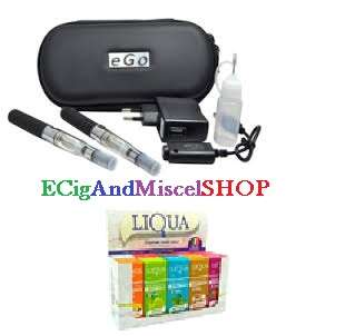 COMBO - TWIN EGO CE4+  SET + BOX OF 10 LIQUA 10ML !!SAVE BIG AND BUY BOTH!!