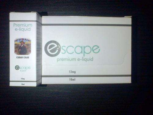 12mg Cuban Cigar ELECTRONIC CIGARETTE E-LIQUID  Escape Premium e Juice 10ml - Save on shipping!