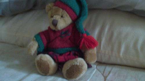 Russ Berrie poseable Benji Bear