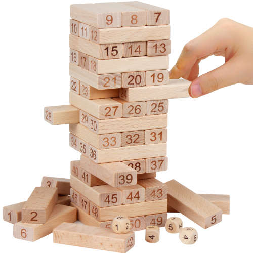 Wiss Game Wooden Blocks (Jenga) - Colours