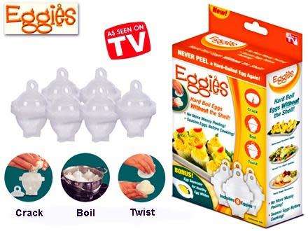 Eggies - Hard Boiled Eggs Without The Shell!