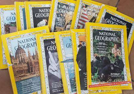 National Geographic Magazine Year 1965 Jan - Dec (exc Oct) 11 books