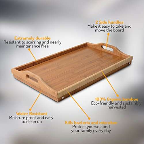 Multipurpose Stylish Bamboo Folding Desk / Tray
