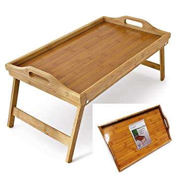 Multipurpose Stylish Bamboo Folding Desk / Tray