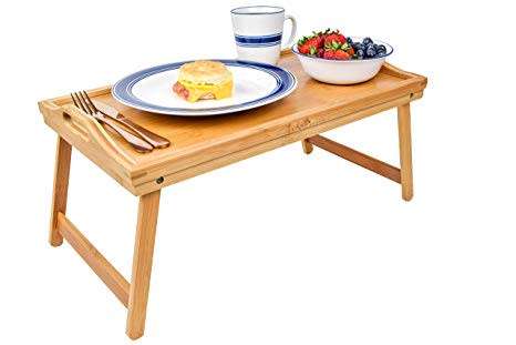 Multipurpose Stylish Bamboo Folding Desk / Tray