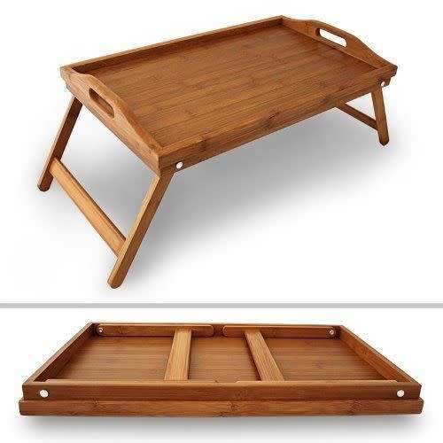 Multipurpose Stylish Bamboo Folding Desk / Tray