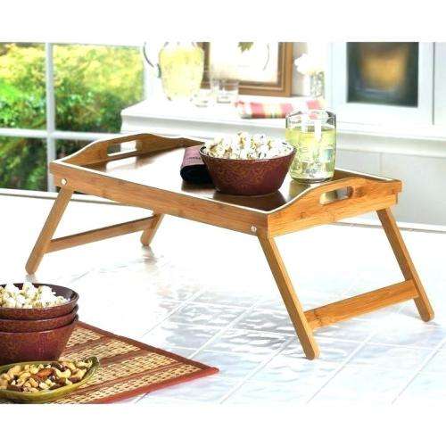 Multipurpose Stylish Bamboo Folding Desk / Tray