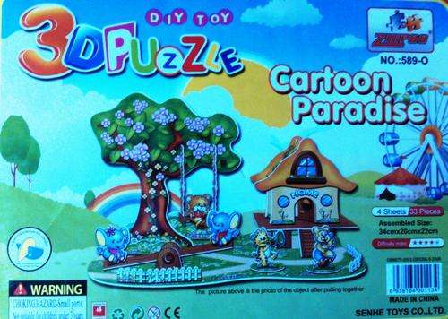 3D PUZZLE CARTOON PARADISE