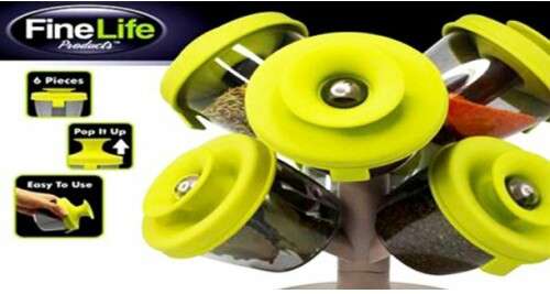 6 PIECE POP UP SPICE RACK