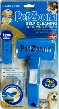 PETZOOM SELF CLEANING GROOMING BRUSH