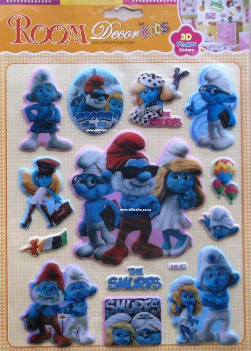 SMURFS 3D STICKERS