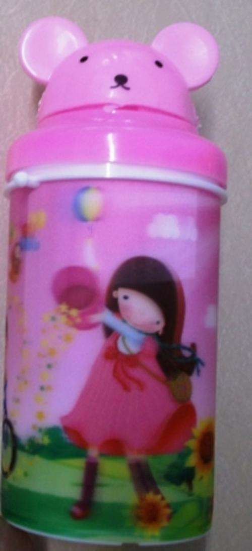 KIDS CARTOON DRINKING BOTTLE WITH STRAW