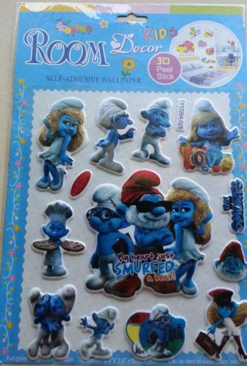 SMURFS 3D STICKERS
