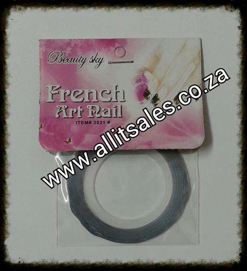 FRENCH ART NAIL - SILVER