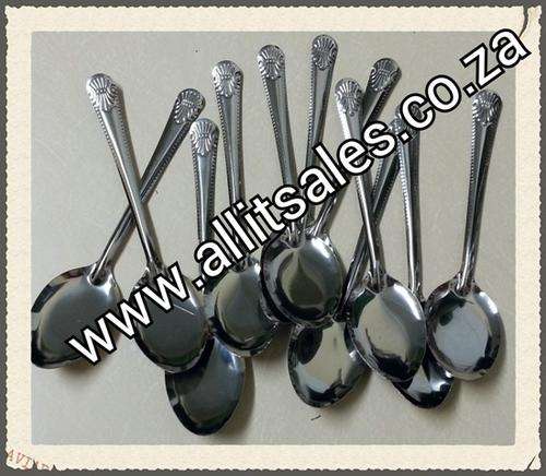DESSERT SPOONS 12pcs - SILVER