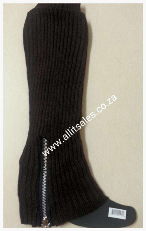 FASHION LEG SOCKS - BROWN