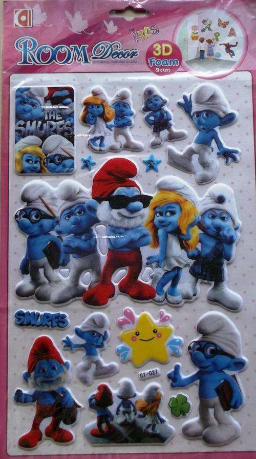 SMURFS 3D STICKERS