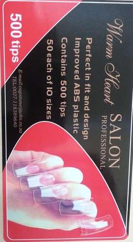 NAIL TIPS CLEAR 500 TIPS