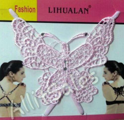 BRA STRAP - BUTTERFLY PINK