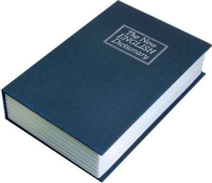 BOOK SAFE - ENGLISH DICTIONARY - BLUE