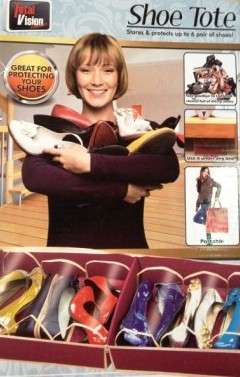 Shoe Tote stores and protects shoes