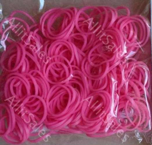 Loom Bands Pink 200's Including Loom Hook & S-Clips