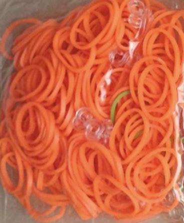 Loom Bands Orange 300's Including Loom Hook & S-Clips