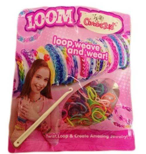 Colorful Loom Bands 400pc Including Loom Hook & S-Clips