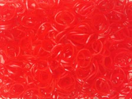 Metallic Red Loom Bands  200's