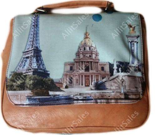 Eiffel Tower Handbag - Caramel
