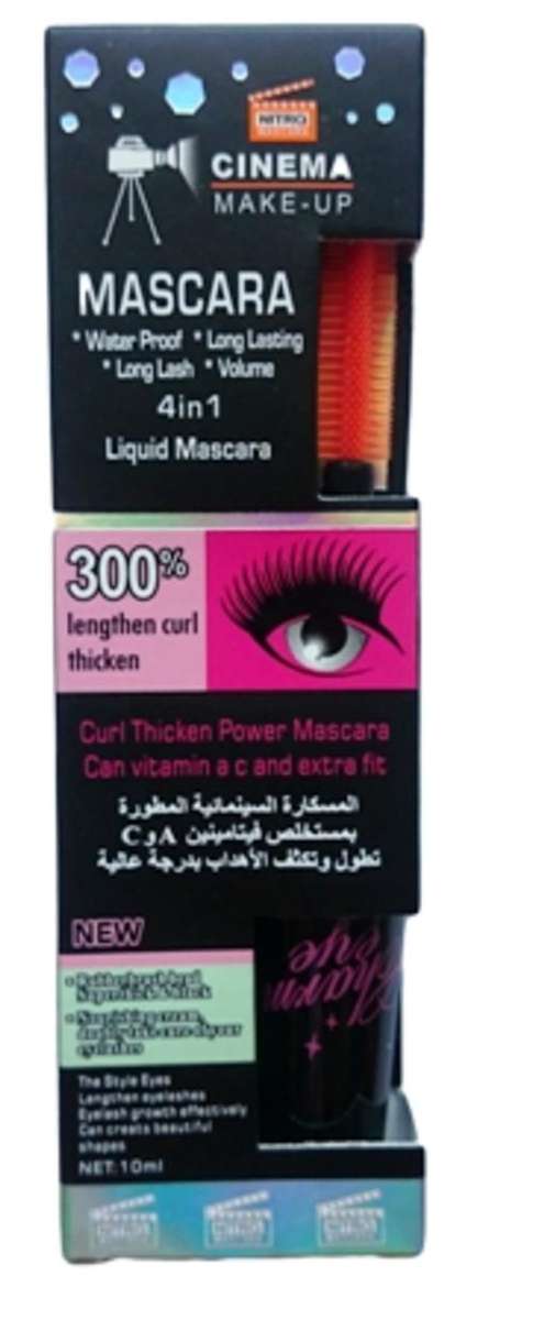 Mascara Water Proof Black - Lengthen Curl Thicken