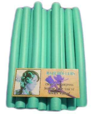Hair Rollers Foam 10 Piece - Green Small